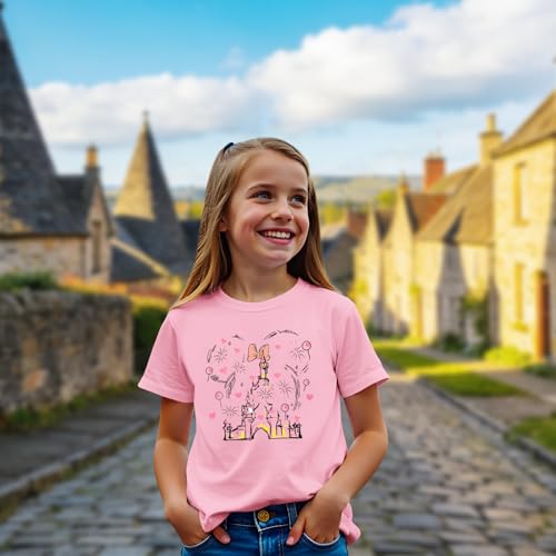 Image of GLIGLITTR Magic Shirt for Toddler Baby Girls Magical Kingdom Tshirt Cute Castle Outfit Holiday Family Vacation Summer Tee Top