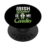 Baile irlandés divertido lección de baile irlandés PopSockets PopGrip Adhesivo