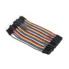 Antrader Breadboard Jumper Wires 40 Pin 10CM Male to Female Jumper Cable