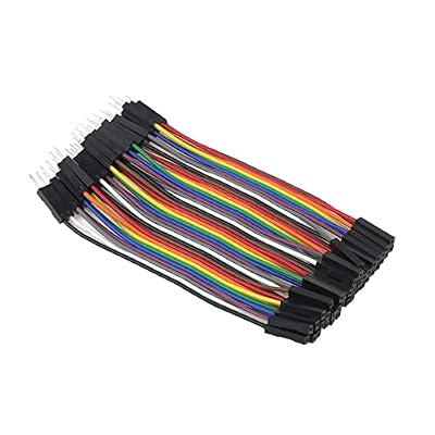 Antrader Breadboard Jumper Wires 40 Pin 10CM Male to Female Jumper Cable