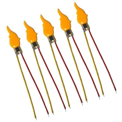 Bombilla LED con efecto de llama de 3 V a 5 V, luces parpadeantes para pastel de cumpleaños, vela LED pequeña que funciona con pilas para decoración de bricolaje, accesorios de diodo de luces de llama | Ya disponible en tu tienda friki favorita! En mundofriki.es!