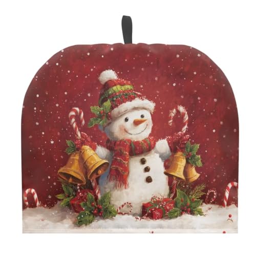 Image of Christmas Snowman Tea Cozy Cover of Teapots Insulated Breakfast Teapots Dust Cover Kitchen Home Decoration Tea Pots Kettle Cover for Christmas Party