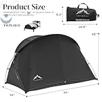Bed Tent Canopy Twin, Blackout Portable Sleep Tent Easy Setup, Breathable Mesh, Privacy Curtains for Adults, Ideal for Indoor - Image 2