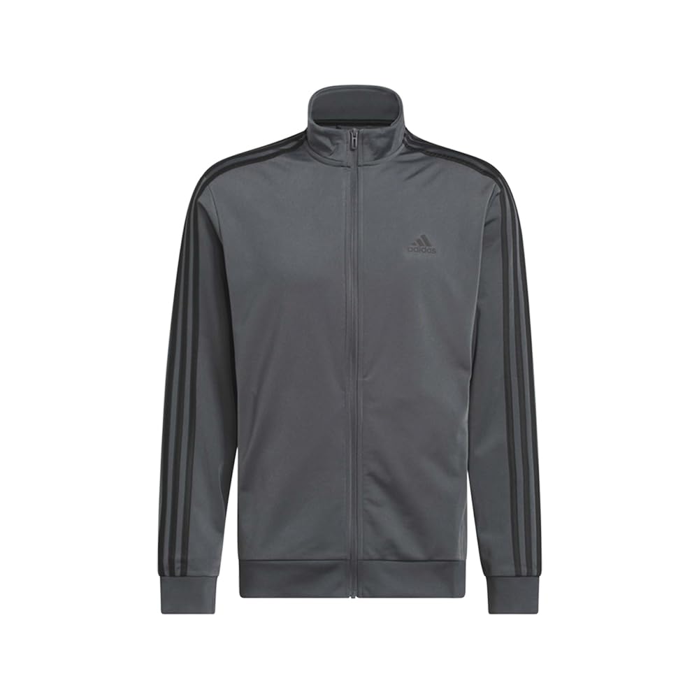 adidas Mens Essentials Warm-Up 3-Stripes Coats Jackets Outerwear - Blue