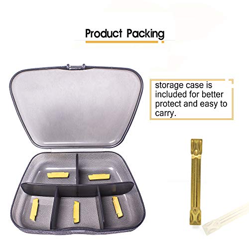 Tjatse Carbide Inserts Mgmn200-G Grooving Inserts For Mgehr/Mgivr Cnc Lathe Cut Off Turning Tool-5 Pieces/Pack #TOP5
