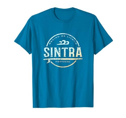 Sintra, Portugal - Retro, Sintra, Portugal, Vintage Surf Camiseta