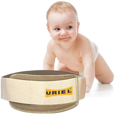 URIEL Infant and Child Hernia Truss Belt – Umbilical Hernia Belt, Baby Belly Button Wrap, Baby Belly Band, Hernia Belt for Baby, Infant Belly band, Large Cover