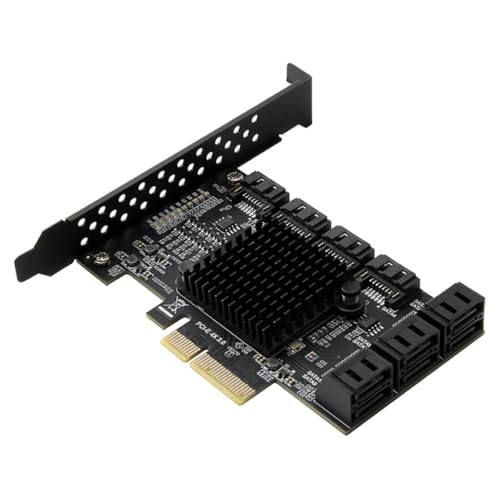 Carte PCIe SATA III 10 ports adaptateur PCI-e X4 avec LED d'état