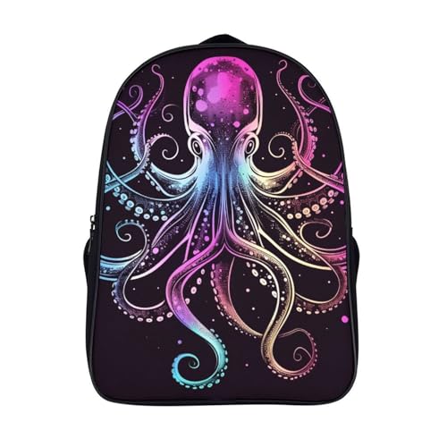 Sac à dos pour garçons et filles design octopus 3d pour des journées d'école joyeuses
