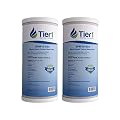 Tier1 10 Micron 10 Inch x 4.5 Inch | 2-Pack Whole House Carbon Block Water Filter Replacement Cartridge | Compatible with Pentek EPM-BB, 155782-43, CB-45-1010, EPM10-934, Home Water Filter