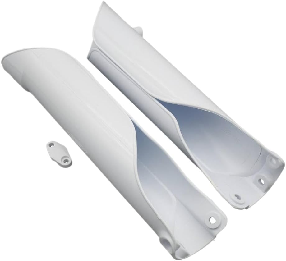 Fork Guard Covers Compatible with EX EC MC Motocross Front Forks Fits EXC EXCF SX SXF XC XCF XCW XCFW 125 250 350 450 500 Models 2015 2016 2017 2018 2019 2020 2021 2022 2023(White)