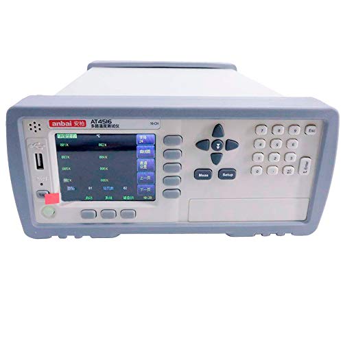 Tongbao AT4516 Channels Temperature Recorder Meter with RS232C and USB Interface LCD Display Thermocouple Data Logger -200? to 1300? Thermocouple J/K/T/E/S/N/B