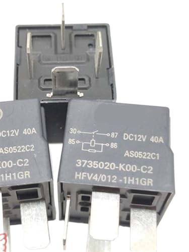 Relais 12V HFV4 3735020-K00-C2 puissance 40A à commutation rapide pour phares et klaxon