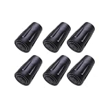 6pcs Walking Stick Tips, Replacement Rubber Tips for Walking Sticks, Trekking Pole Tips Baskets Hiking Pole Tips Feet Shock Absorption Rubber Cane Tips 11mm Diameter Survival Hiking Stick Accessories