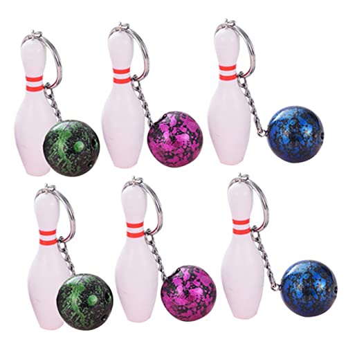 Porte-clés de bowling en plastique WOONEKY pendentif sac garçons 12-14 ans
