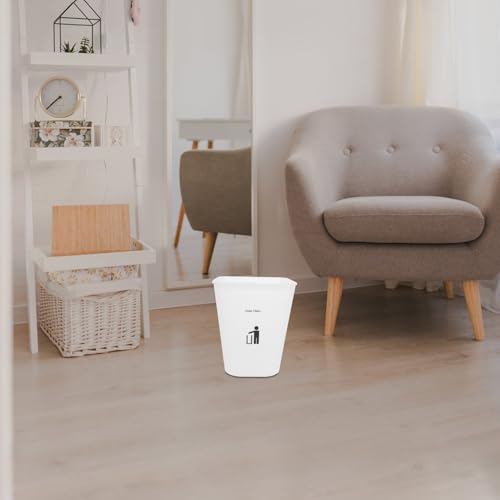 Caneca de basura de plástico rectangular 11.8 L multicolor miniatura 5