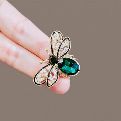 Colorful Rhinestone Crystal Bee Brooch Pin Vintage Bee Pearl Lapel Pin for Women Retro Rhinestone Insect Pin Jewelry Gift3