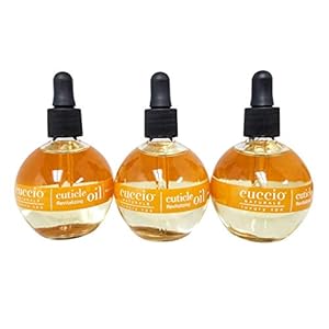 Cuccio Revitalize Cuticle Oil, Milk and Honey,Super-Penetrating – Nourish, Soothe & Moisturize 2.5 Ounce (3)