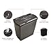 Amazon Basics 8-Sheet Strip Cut Paper, CD, and Credit Card Shredder, 3.2 Gallons Wastebasket, Black