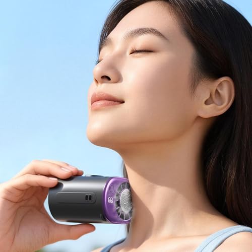 Ventilador para camping y coche portátil con clip ajustable e iluminación 3