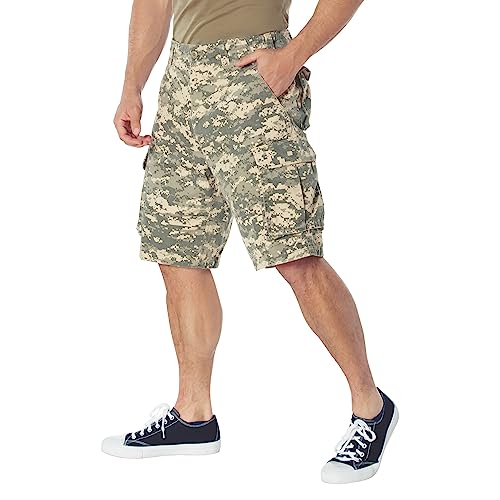 Rothco Vintage Paratrooper Cargo Shorts – Rugged Tactical Outdoor Hiking Camping Casual, ACU Digital Camo, L