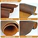 Toprank Genuine Leather Sheets for Crafts 6'X12'' Precut Full Grain Leather Tooling Leather (1.6mm) Cowhide Leather Pieces Square, Camel