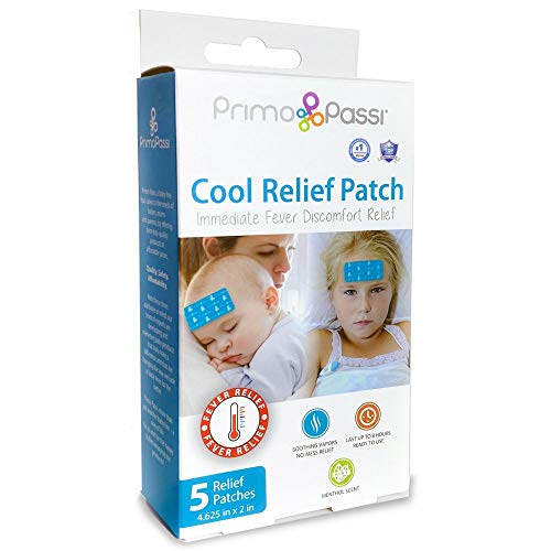 Primo Passi - Fever Patch Relief for Kids, Cool Pads for Baby and Kids Fever Discomfort, 5 Sheets