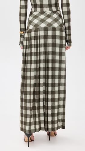 Norma Kamali Women's Pleated Long Skirt with Slit3