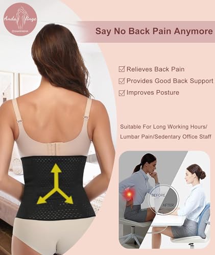 Waist Trainer for Women Lower Belly Fat Hourglass Body Shaper Waist Cincher Shapewear with Steel Bones Extender3