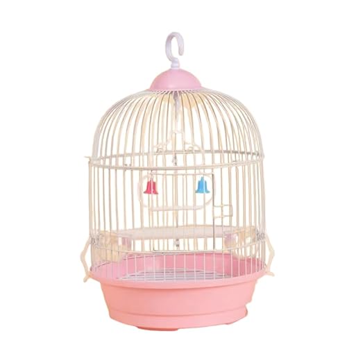 Treehoney Treehoney鳥籠 持ち運び おしゃれ ケージ セット オカメインコ キャリー インコスチール 耐久性 小さめ 鸚哥 バード用品 (ブルー)(ピンク)