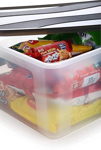 Image of TASMAX Fridge Storage Boxes, Plastic Fridge Containers, Fridge Accessories Items, (LUMI FRIDGE CONTAINER 6SET)