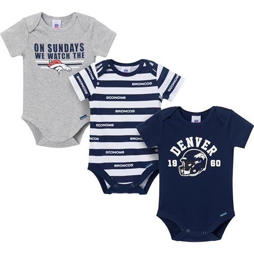 Image of Gerber NFL Baby Boys 3-Pack Onesie Bodysuit