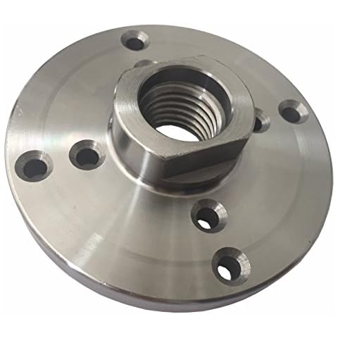 Steel Face Plate 1"-8 Threaded for Wood Lathe Turning (4") Cover