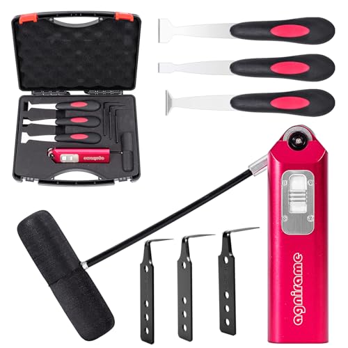 HAMUULL Windshield Removal Tools Universal Car Windscreen Quick Release Cold Knife Windshield and car Window Glass Urethane Scraper Tool Set，7-Piece Set