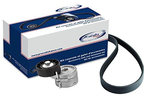 Kit courroie galet accessoire PROCODIS France KGA2008 remplacement tendeur alternateur voiture