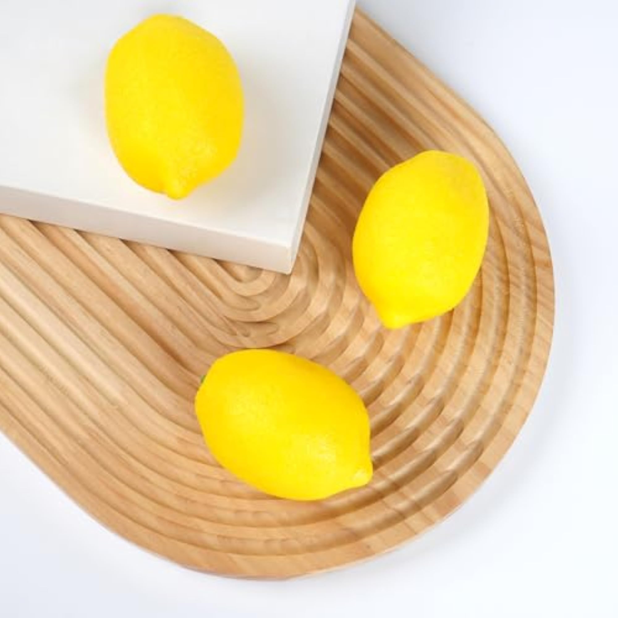 25Pcs Artificial Lemons Faux Fruit Decor