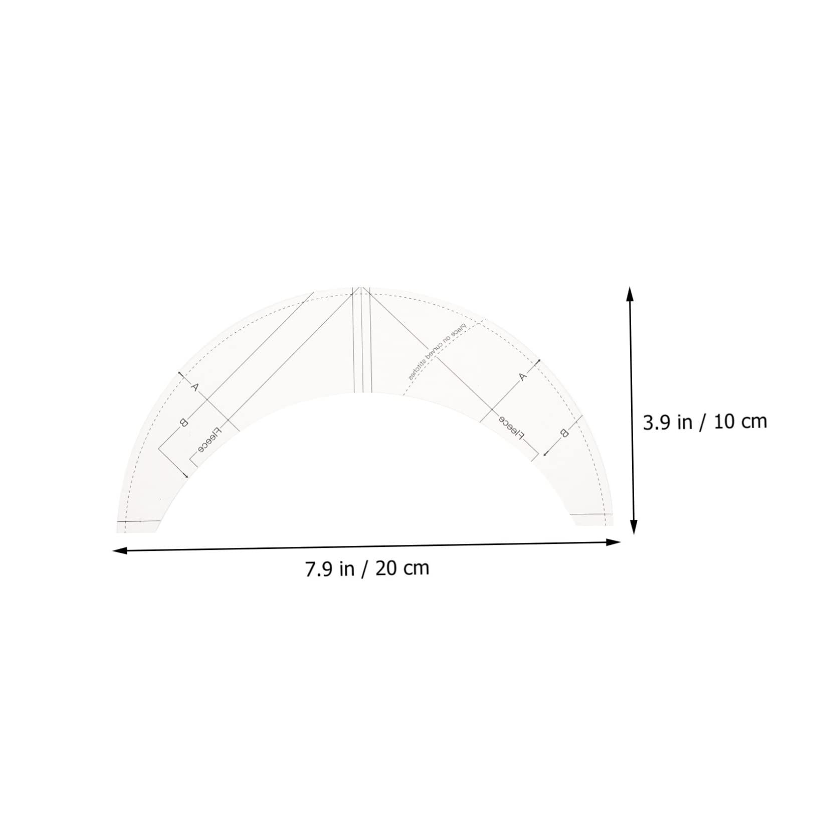STOBOK Set Di 4 Righelli Per Quilting Strumento Di Taglio in Acrilico Righello Da Cucito Leggero E Portatile Per Quilter