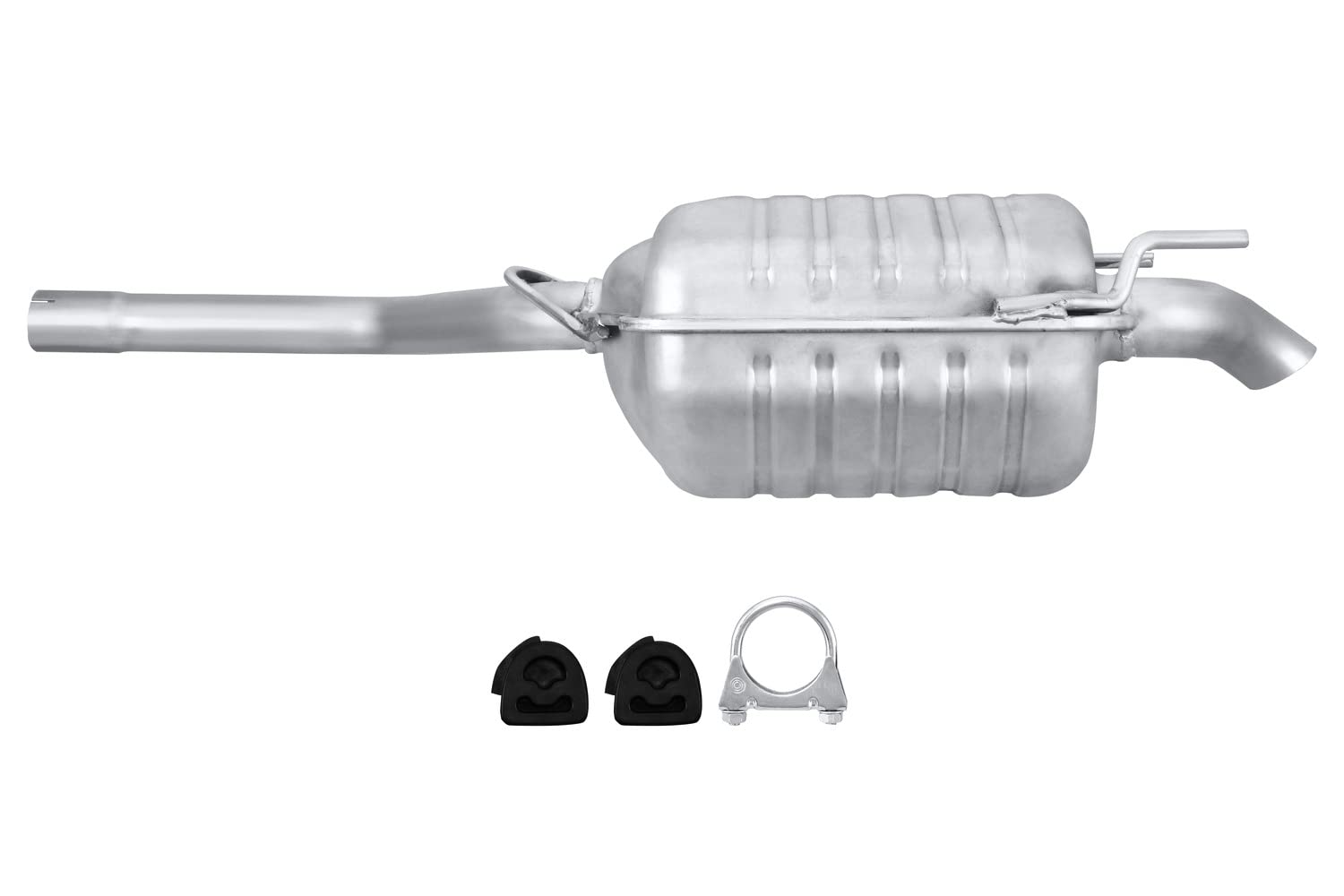 HELLA 8LD 366 033-291 Tłumik końcowy - Easy2Fit® Kit - z tyłu - jednoczęściowy - Komplet z elementami do montażu