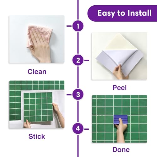 SMOOSTIKC Thicker 3D Peel and Stick Backsplash Tiles, 12" x 12" 10-Pack by SMOOSTIKC - Used condition - Image 6