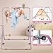 Nouva Expandable Gymnastics Bar for Kids - 5 Adjustable Heights Gymnastic Horizontal Bars Equipment Junior Training Bar Steady Steel Construction for Home, Gym Center