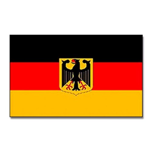 Deutschland Fahne mit Adler Wappen 90x150 cm – Bundesdienstflagge zum Hissen