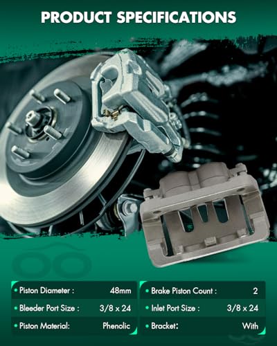 Image of SCITOO Rear Right Brake Caliper With Bracket 18B4920 Compatible For Ford For F-250 Super Duty 2005-2007,For Ford For F-350 Super Duty 2005-2007