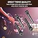 6Pcs Brass Guitar Bridge Pins for Enhancing Tone Quality, Replacement Parts with Easy to Use Design, Suitable for Folk Guitar (Black)
