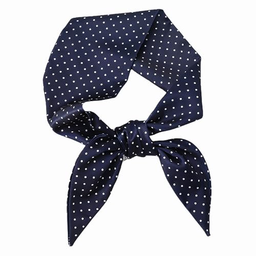 Women's Lightweight Silk Satin Head Scarf Fashionable for Hair Neck Handbag Long Thin Silky Design