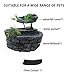 Repticircle 550ML Reptile Water Fountain with Food Dish – Terrarium Drinking Fountain for Bearded Dragon, Gecko, Chameleon, Lizard, Tree Frog & Turtle – Keeps Water Clear, Easy-to-Use Water Dispenser