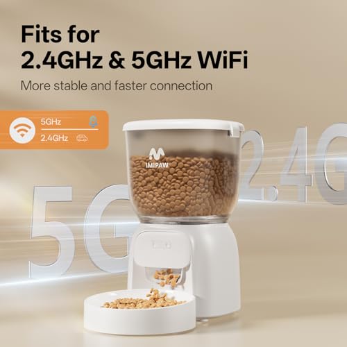 Automatic Cat Feeder WiFi: 5G Smart Auto Pet Feeder with App Remote Control- Timed Feeding Cat Food Dispenser with Airtight Lock-Fresh- Easy to Clean& Dual Power Supply 1-10 Meals per Day - Image 6
