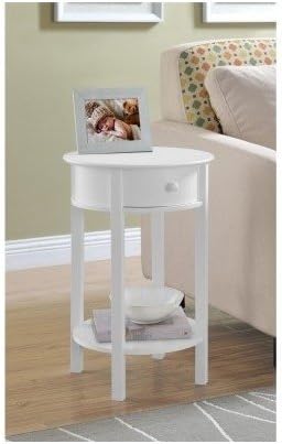 Side Sofa Table Small White Round Wood Furniture Couch End Living Room Bedside Tables Nightstands