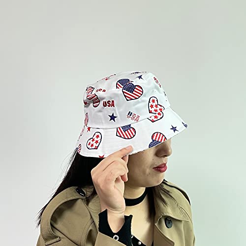 America Flag Bucket Hat For Women Men, Usa Flags Fishing Hat, Outdoor Sun Fisherman Cap, Summer Trendy Headwear #TOP3