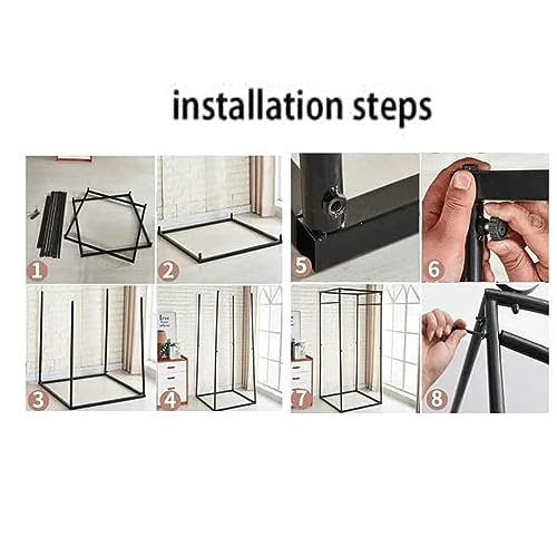 Vestiaire en métal pliable vertical pour cabine d'essayage gain de place