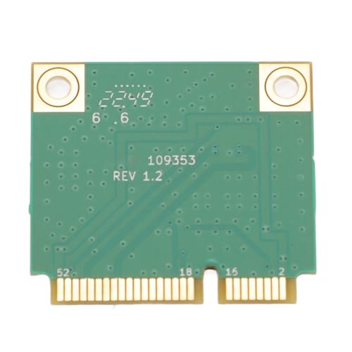 ASHATA 7 Card Adaptador PCIe Mini 8774Mbps 2 Bandas BT 5.4 802.11A B G N AC AX BE200HMW sin antena para PC miniatura 7